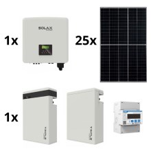 Saules enerģijas komplekts: SOLAX Power - 10kWp RISEN + 10kW SOLAX invertors 3f + 11,6 kWh akumulators