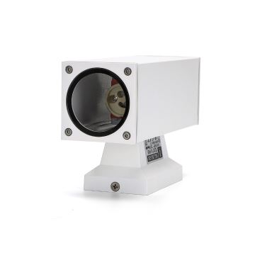 Aigostar - Āra sienas lampa 2xGU10/230V balta IP65 leņķa