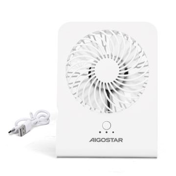 Aigostar - Galda ventilators 5W/5V balta