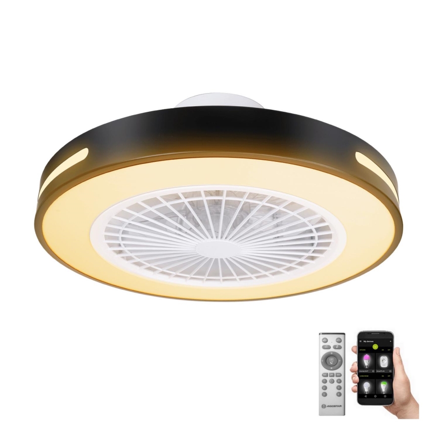 Aigostar - LED Aptumšojams griestu ventilators LED/40W/230V 2700-6500K Wi-Fi + tālvadības pults