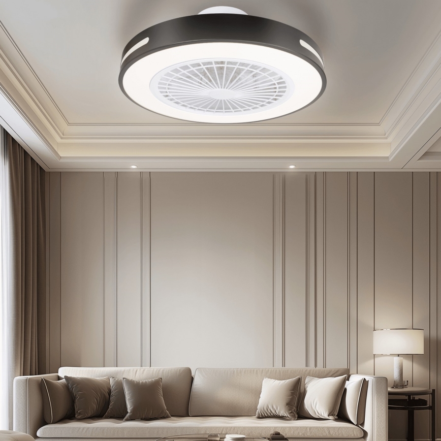 Aigostar - LED Aptumšojams griestu ventilators LED/40W/230V 2700-6500K Wi-Fi + tālvadības pults