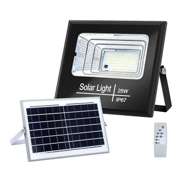 Aigostar - LED DAptumšojams saules enerģijas prožektors LED/25W/3,2V IP67 + tālvadības pults