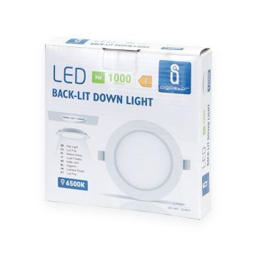 Aigostar - LED Iegremdējama lampa LED/9W/230V 6500K d. 14,5 cm balta