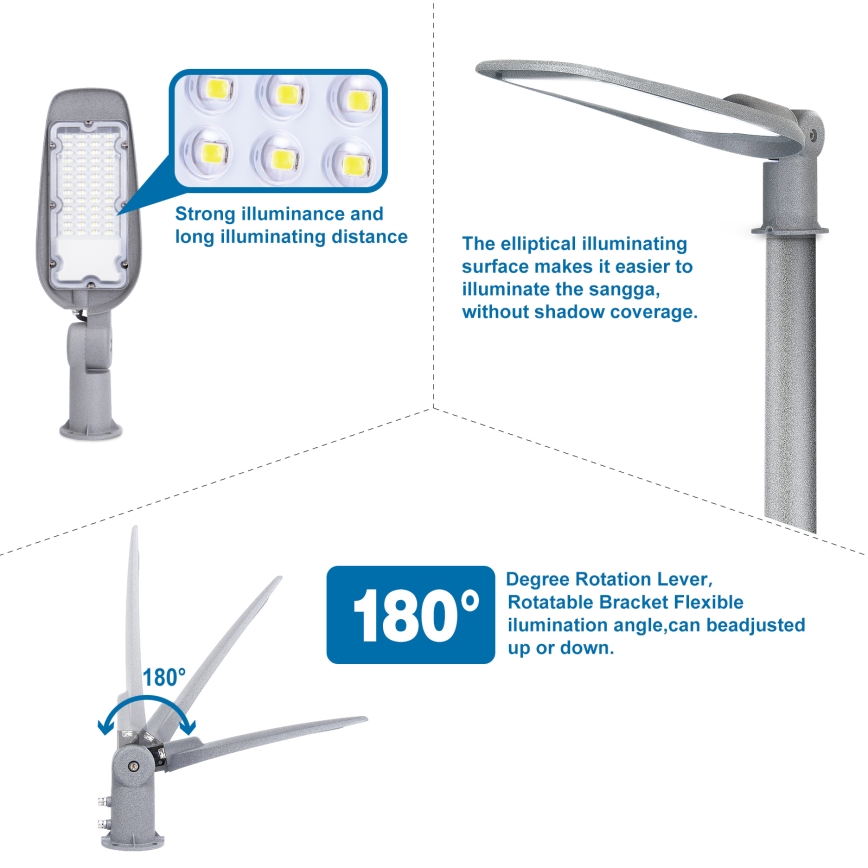 Aigostar - LED Ielas lampa LED/100W/230V 6500K IP65