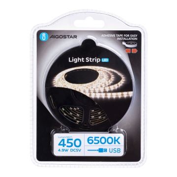 Aigostar - LED Josla 2m LED/4,9W/5V 6500K IP65