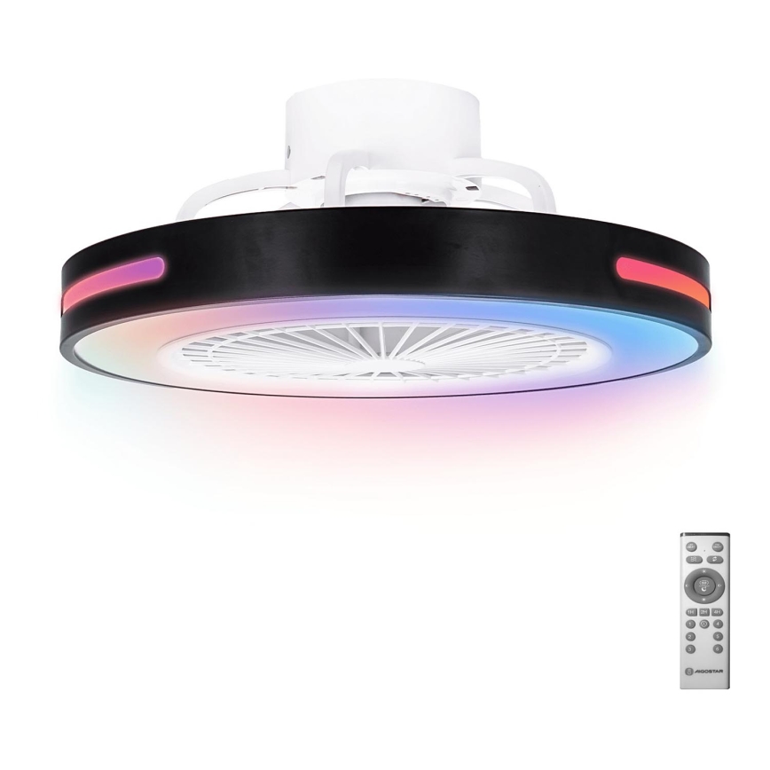 Aigostar - LED RGB Aptumšojams griestu ventilators LED/40W/230V 2700-6500K + tālvadības pults