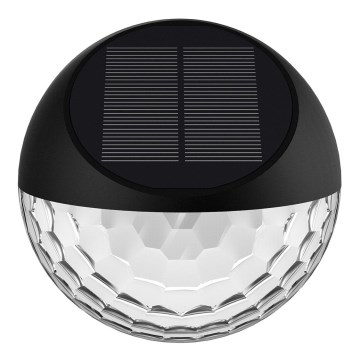 Aigostar - LED RGB Saules enerģijas sienas lampa LED/2W/1,2V melna IP44