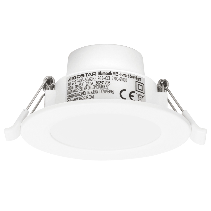 Aigostar - LED RGBW Vannas istabas iegremdējama lampa LED/3W/230V 2700-6500K IP44