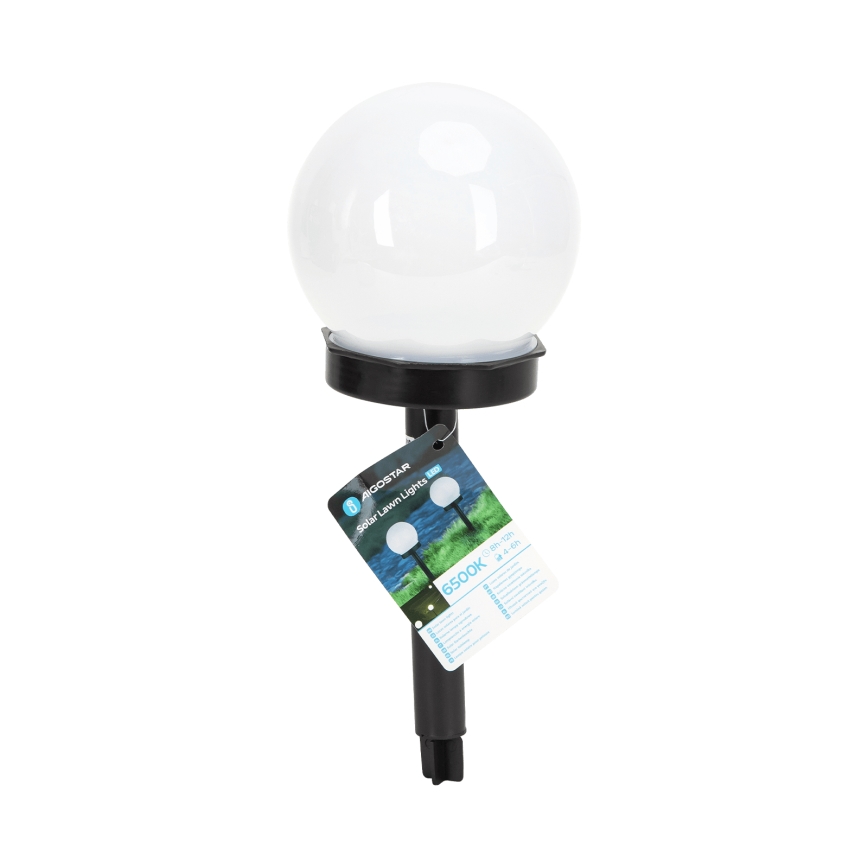 Aigostar - LED Saules enerģijas lampa LED/0,006W/1,2V 33cm melna 6500K IP44