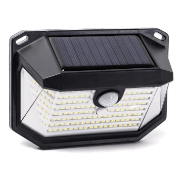 Aigostar - LED Saules enerģijas sienas lampa ar sensoru LED/0,8W/5,5V 6500K IP65