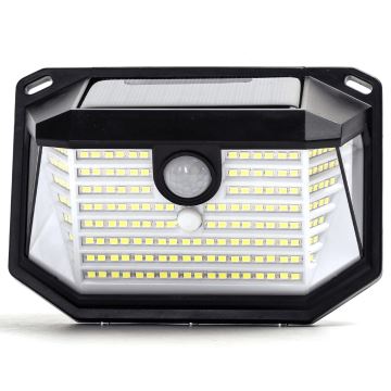 Aigostar - LED Saules enerģijas sienas lampa ar sensoru LED/0,8W/5,5V 6500K IP65