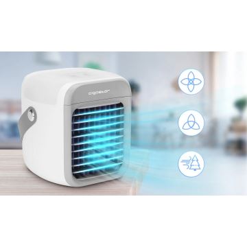 Aigostar - Pārnēsājama air cooler 8W/5V balta