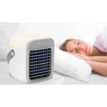 Aigostar - Pārnēsājama air cooler 8W/5V balta