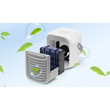 Aigostar - Pārnēsājama air cooler 8W/5V balta