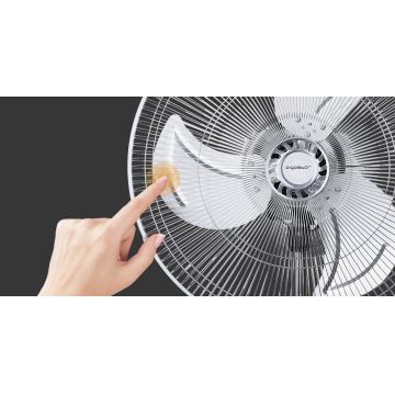 Aigostar - Statīva ventilators 55W/230V hroms/melna