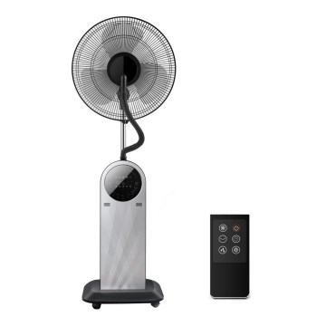 Aigostar - Statīva ventilators ar miglas efektu MIST 95W/230V + tālvadības pults