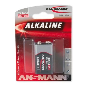 Ansmann 09887 6LR61 9V Block RED - alkaline baterija 9V