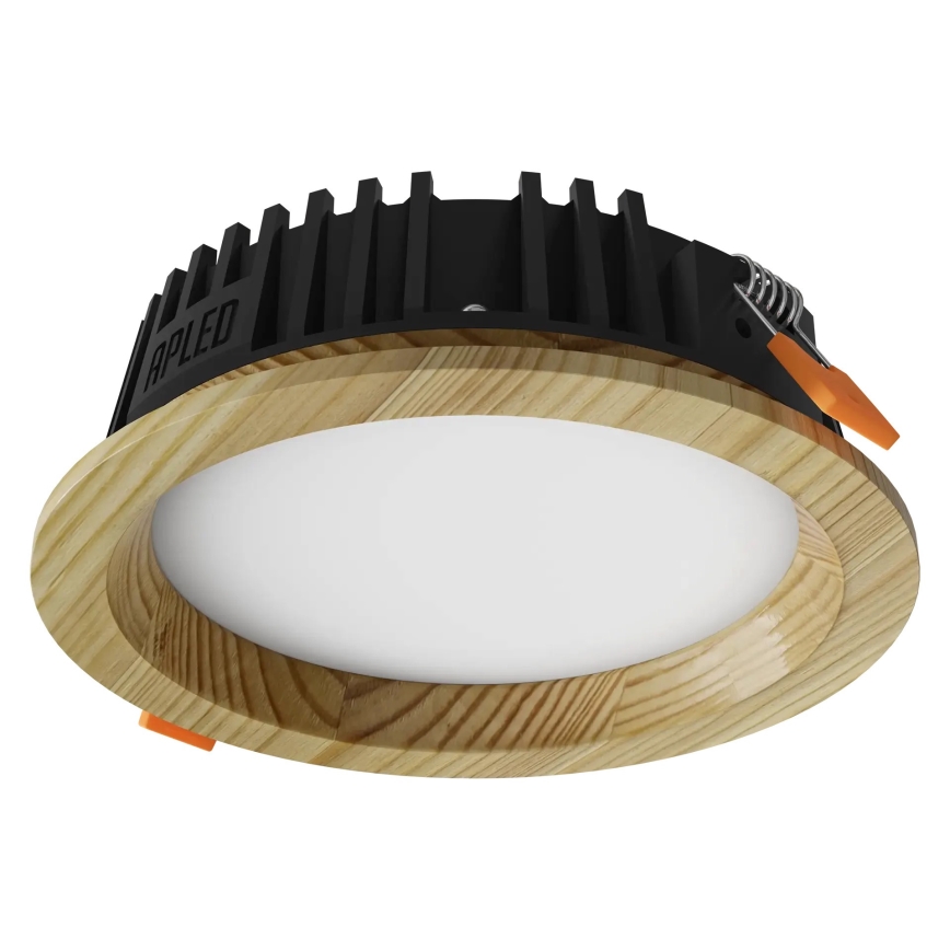 APLED - LED Iegremdējama lampa RONDO WOODLINE LED/6W/230V 3000K d. 15 cm priede masīvkoks