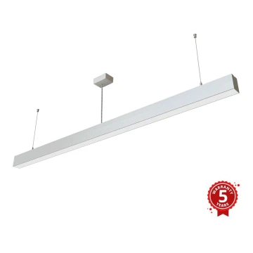 APLED - LED Lustra ar auklu LOOK LED/58W/230V 4000K 150 cm sudraba