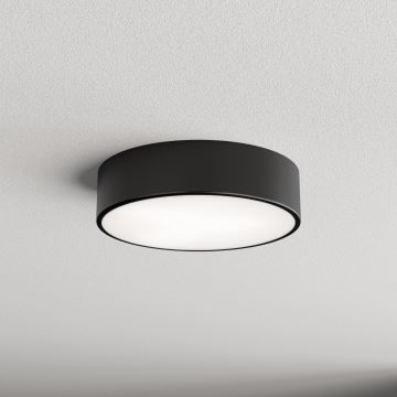 Āra griestu lampa ar sensoru CLEO 2xE27/24W/230V d. 30 cm melna IP54