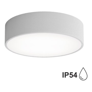 Āra griestu lampa ar sensoru CLEO 2xE27/24W/230V d. 30 cm pelēka IP54