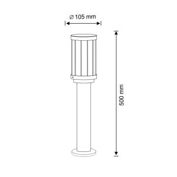 Āra lampa FIORD 1xE27/10W/230V IP44