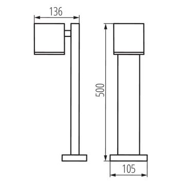 Āra lampa GORI 1xGU10/35W/230V IP44