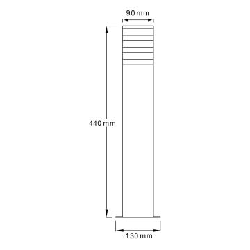 Āra lampa TEKSAS E27/12W/230V IP44 44 cm