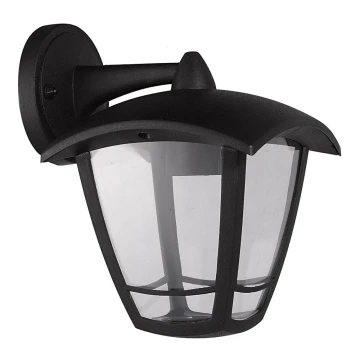 Āra sienas lampa 1xE27/42W/230V IP44 melna