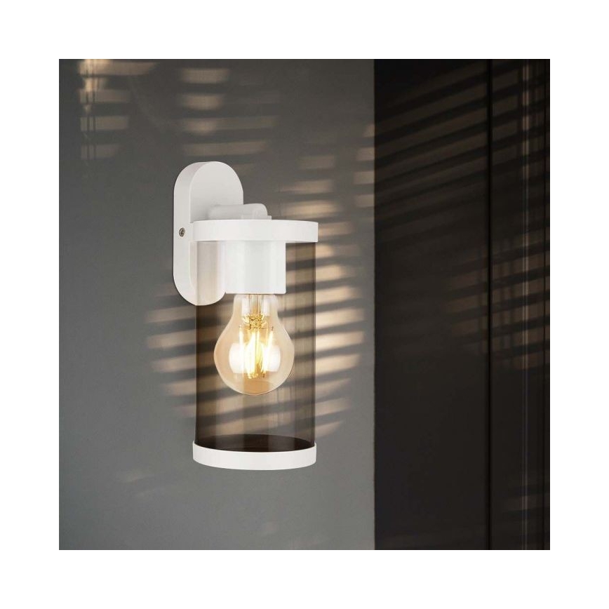 Āra sienas lampa 1xE27/60W/230V IP44 balta