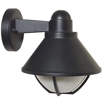 Āra sienas lampa EDINA 1xE27/60W/230V IP44 melna