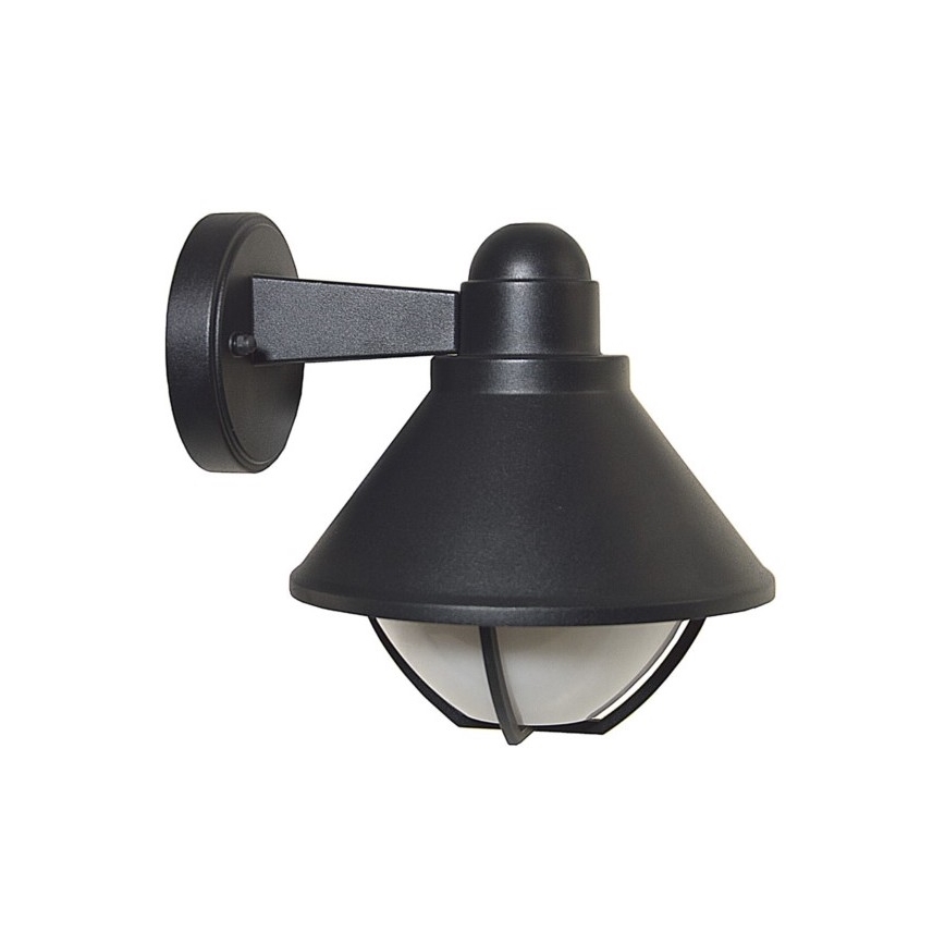 Āra sienas lampa EDINA 1xE27/60W/230V IP44 melna