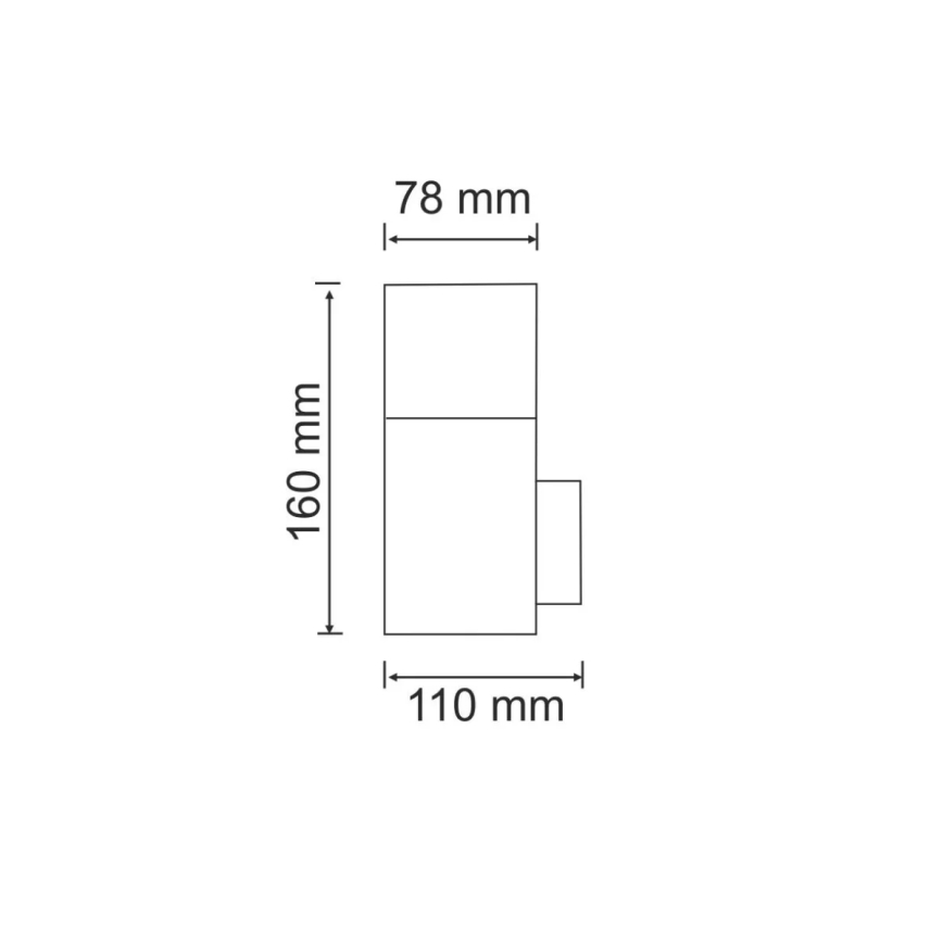 Āra sienas lampa NEW YORK 1xE27/12W/230V IP44 antracīta