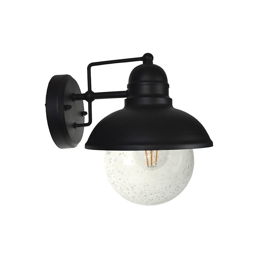 Āra sienas lampa WILDA 1xE27/60W/230V IP44 melna