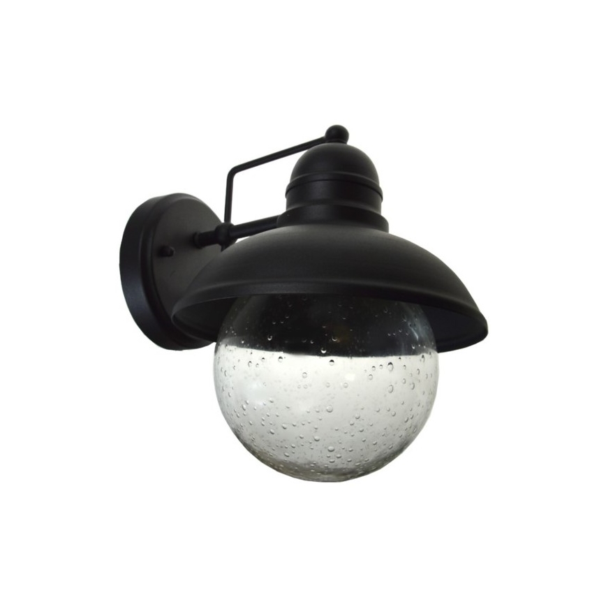 Āra sienas lampa WILDA 1xE27/60W/230V IP44 melna