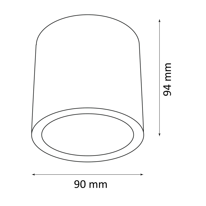 Āra starmetis OHIO 1xGU10/10W/230V IP54 melna