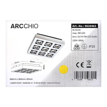 Arcchio - LED Starmetis VINCE 9xGU10/230V