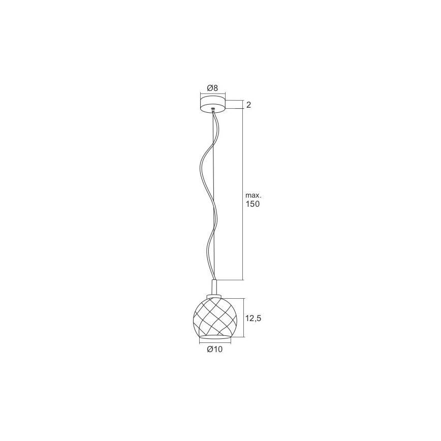 Argon 3802 - LED lustra ar auklu BELLUNO LED/5W/230V