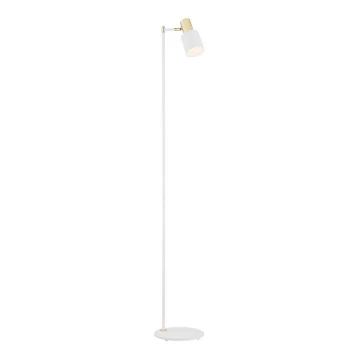 Argon 4258 - Grīdas lampa DORIA 1xE27/15W/230V balta/misiņa