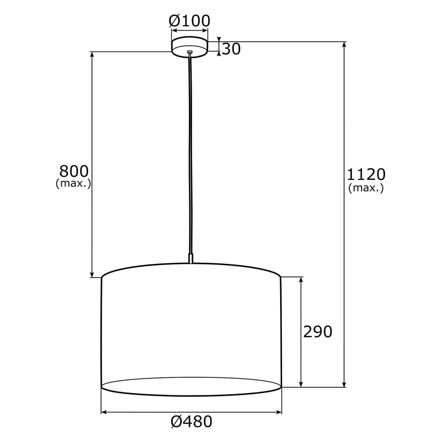 Argon 4285 - Lustra uz auklas KASER 1xE27/15W/230V pelēka/balta/misiņa