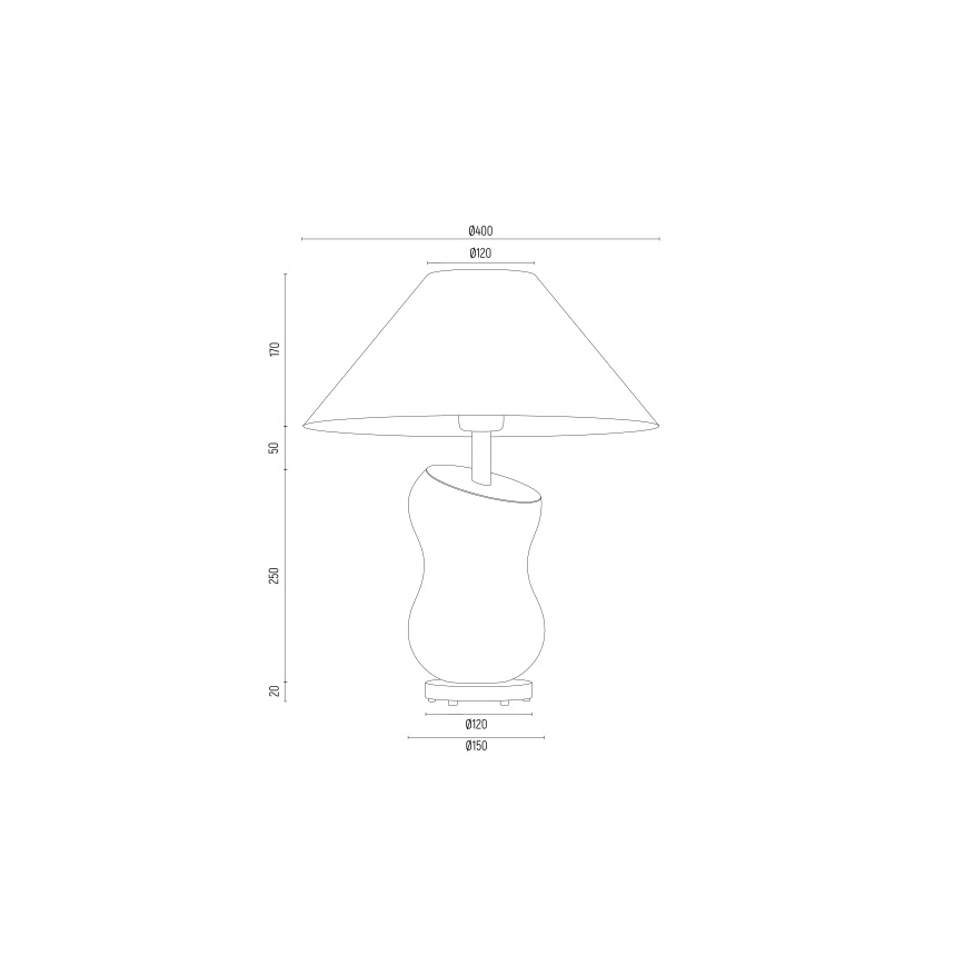 Argon 8037 - Galda lampa VENETO 1xE27/15W/230V melna/misiņa