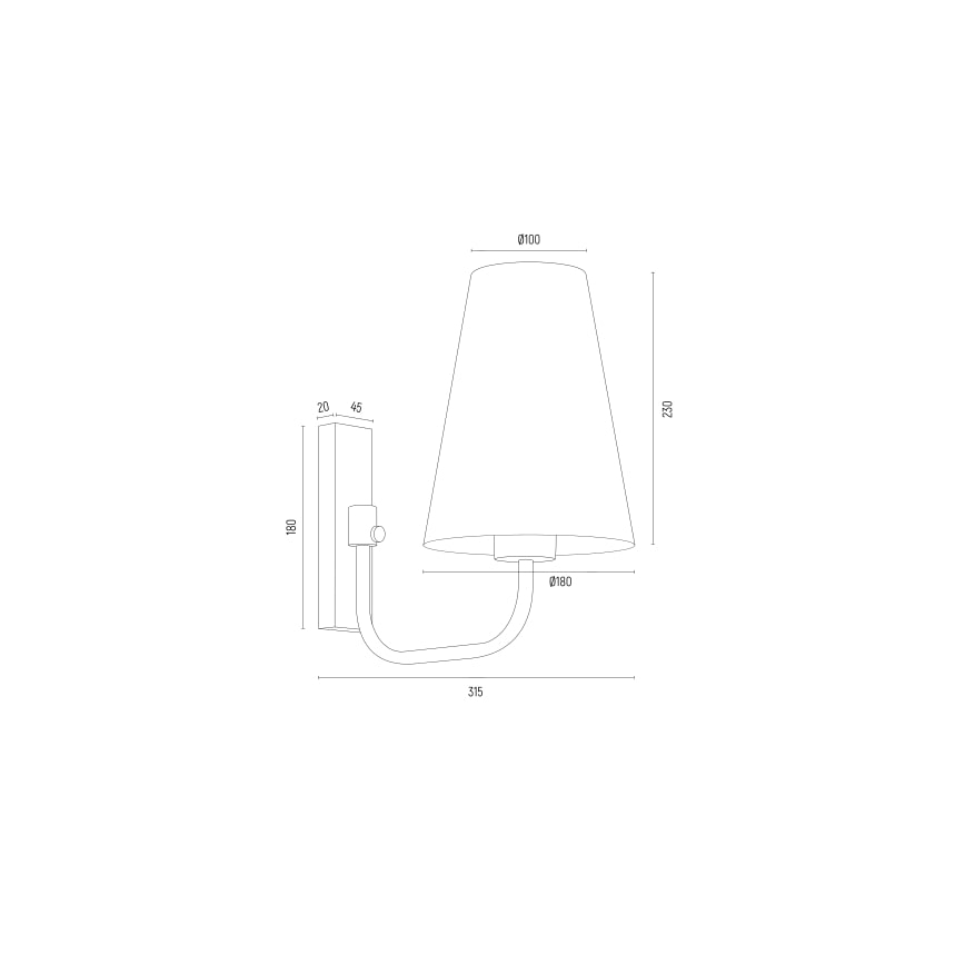 Argon 8312 - Sienas lampa SAFIANO 1xE27/15W/230V zelta