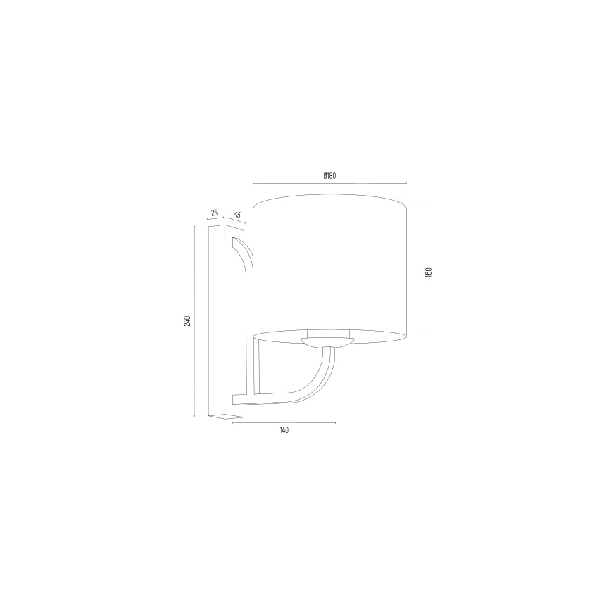 Argon 8356 - Sienas lampa MARANELLO 1xE27/15W/230V