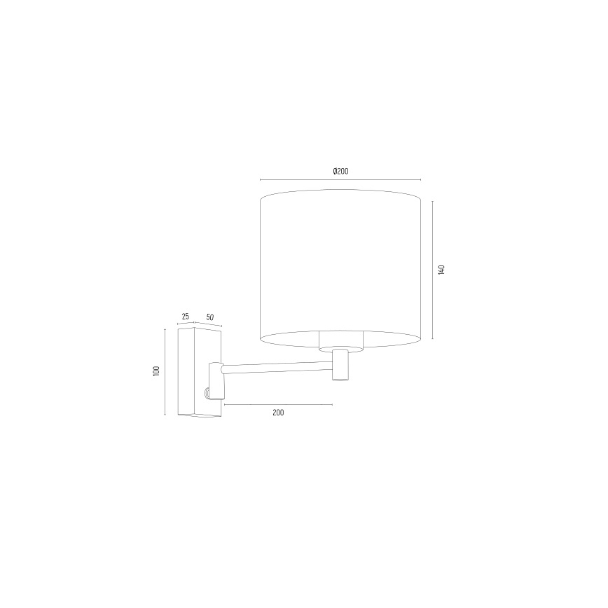 Argon 8370 - Sienas lampa DOLCE 1xE27/15W/230V