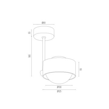 Argon 8568 - Vannas istabas lustra ar stieni MASSIMO PLUS 1xG9/6W/230V IP44 zelta