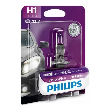 Auto spuldze Philips VISION PLUS 12258VPB1 H1 P14,5s/55W/12V 3250K