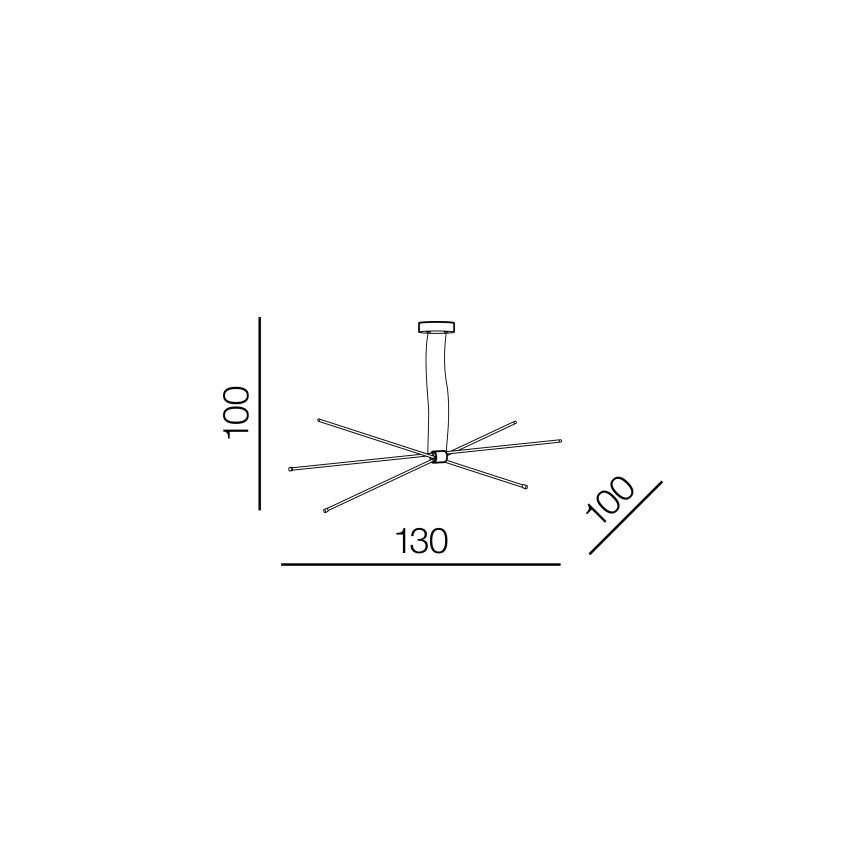 Azzardo AZ3135 - LED lustra ar auklu JAX LED/33W/230V