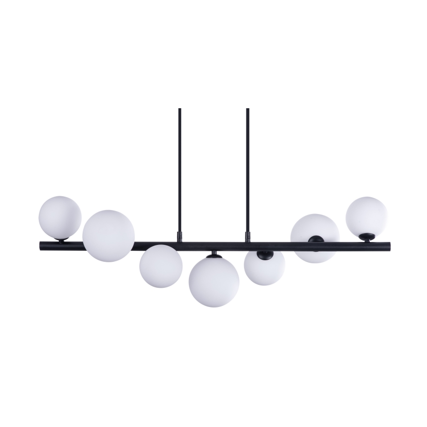 Azzardo AZ4406 - Lustra ar auklu SYBILLA 7xG9/25W/230V melna