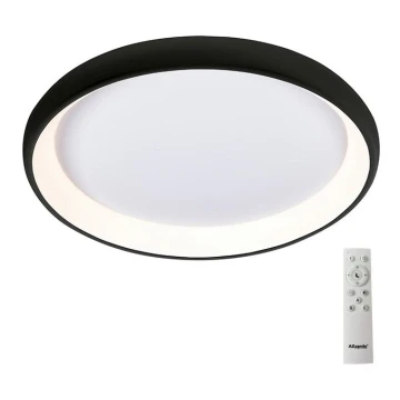 Azzardo AZ5075 -LED Aptumšojama griestu lampa ANTONIO LED/80W/230V melna + tālvadības pults