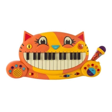 B-Toys - Bērnu klavieres ar mikrofonu Cat 4xAA